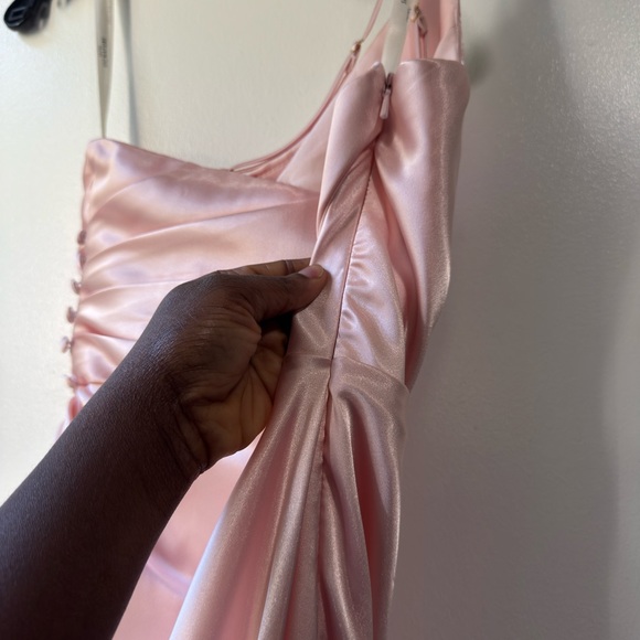 Galina Signature Bridesmaid One-Shoulder Satin Dress - Picture 9 of 16